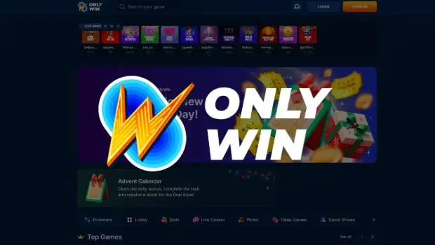 OnlyWin Casino Website