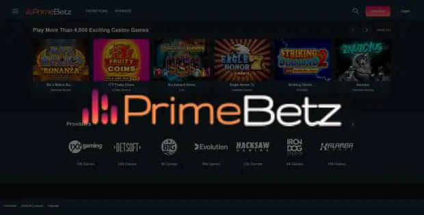PrimeBetz Casino Website